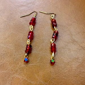 Red Glass beads